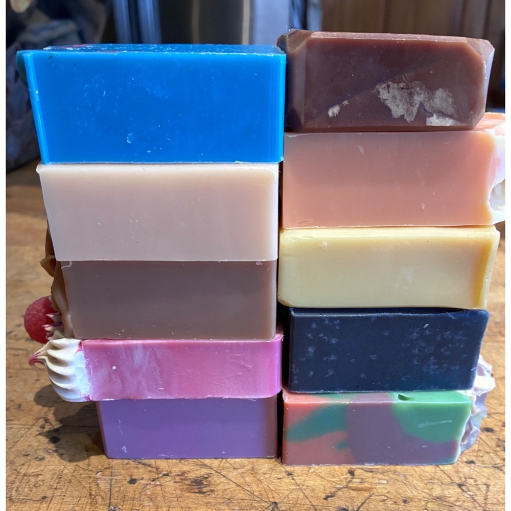 Artisan Soap Close Out Bundle 5 pounds Handmade Various Scents & Unscented - Picture 2 of 5